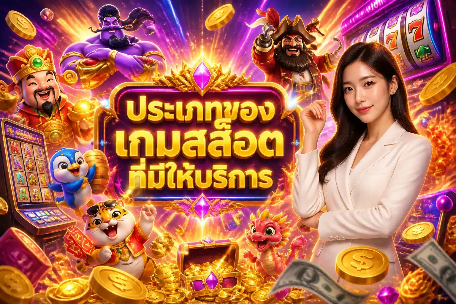 ภาพประกอบหัวข้อ ประเภทของเกมสล็อตที่มีให้บริการ