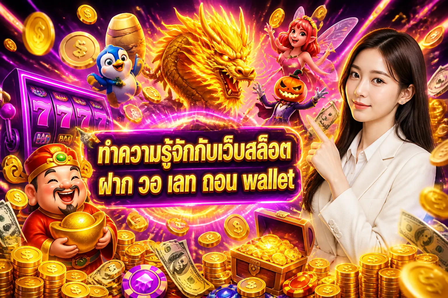 ภาพประกอบหัวข้อ ทำความรู้จักกับเว็บสล็อต ฝาก วอ เลท ถอน wallet